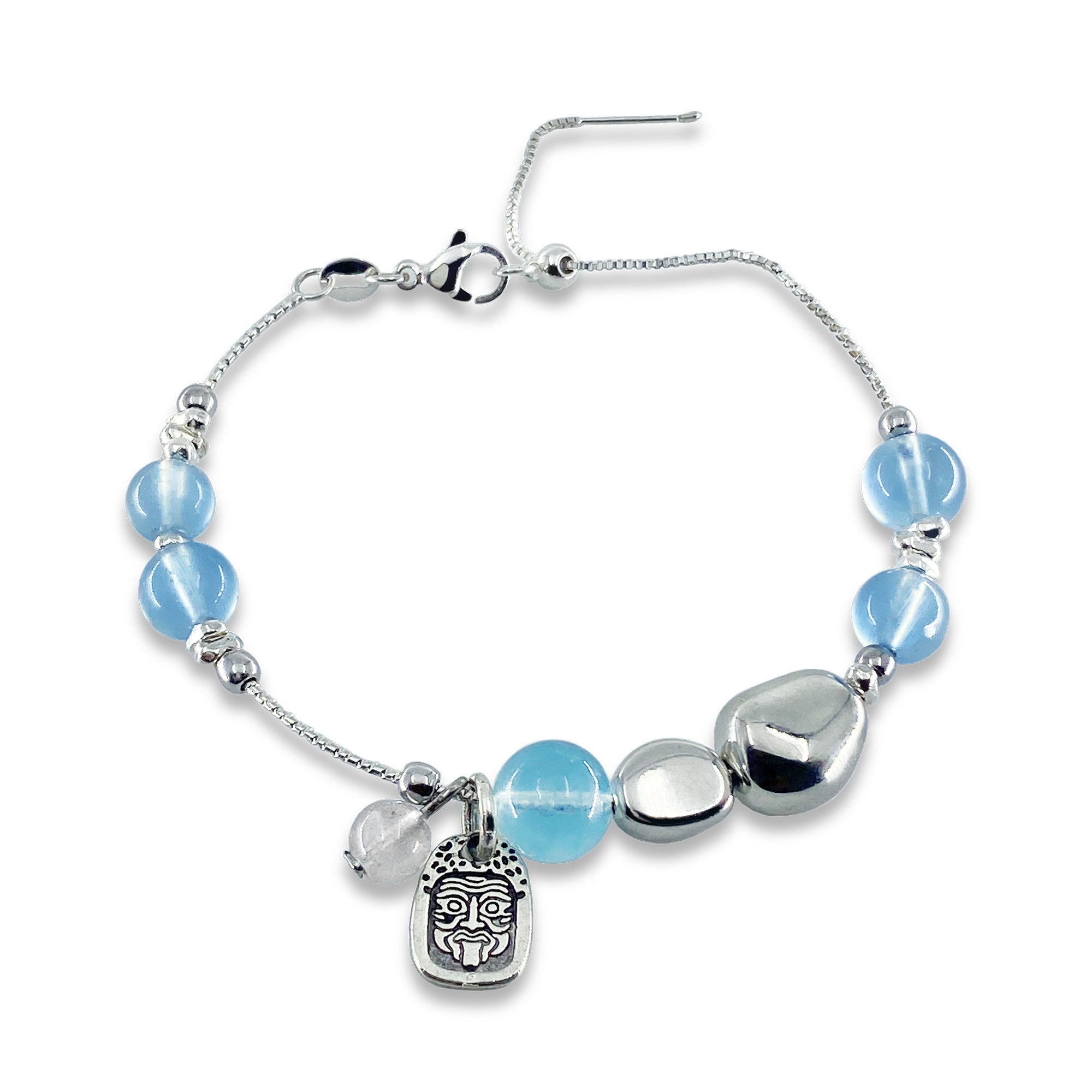 Sky Blue Glitter Bracelet