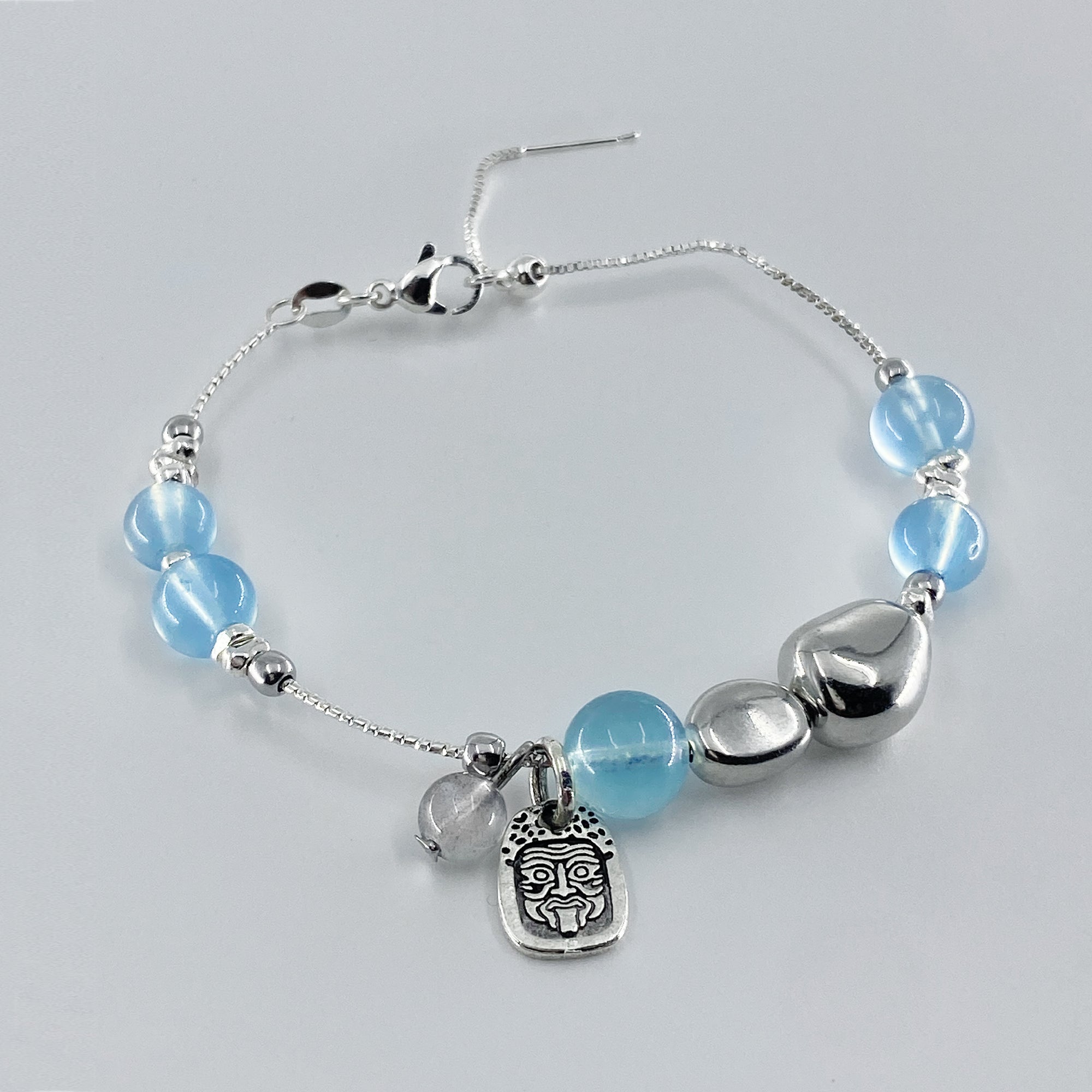 Sky Blue Glitter Bracelet