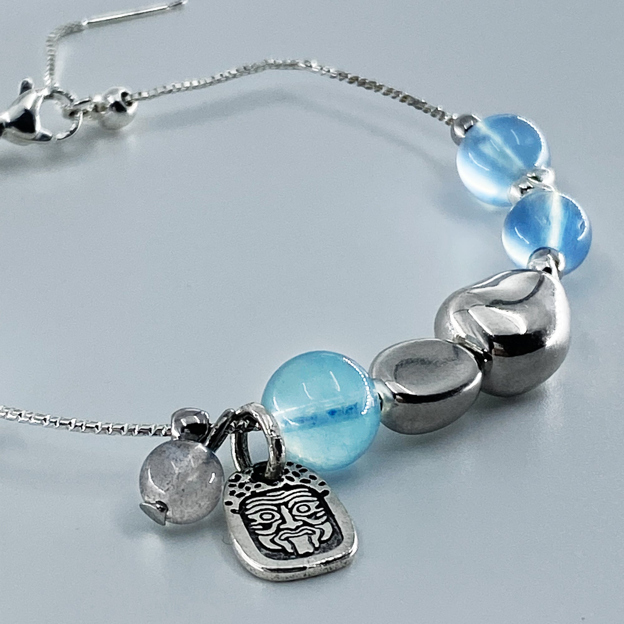 Sky Blue Glitter Bracelet