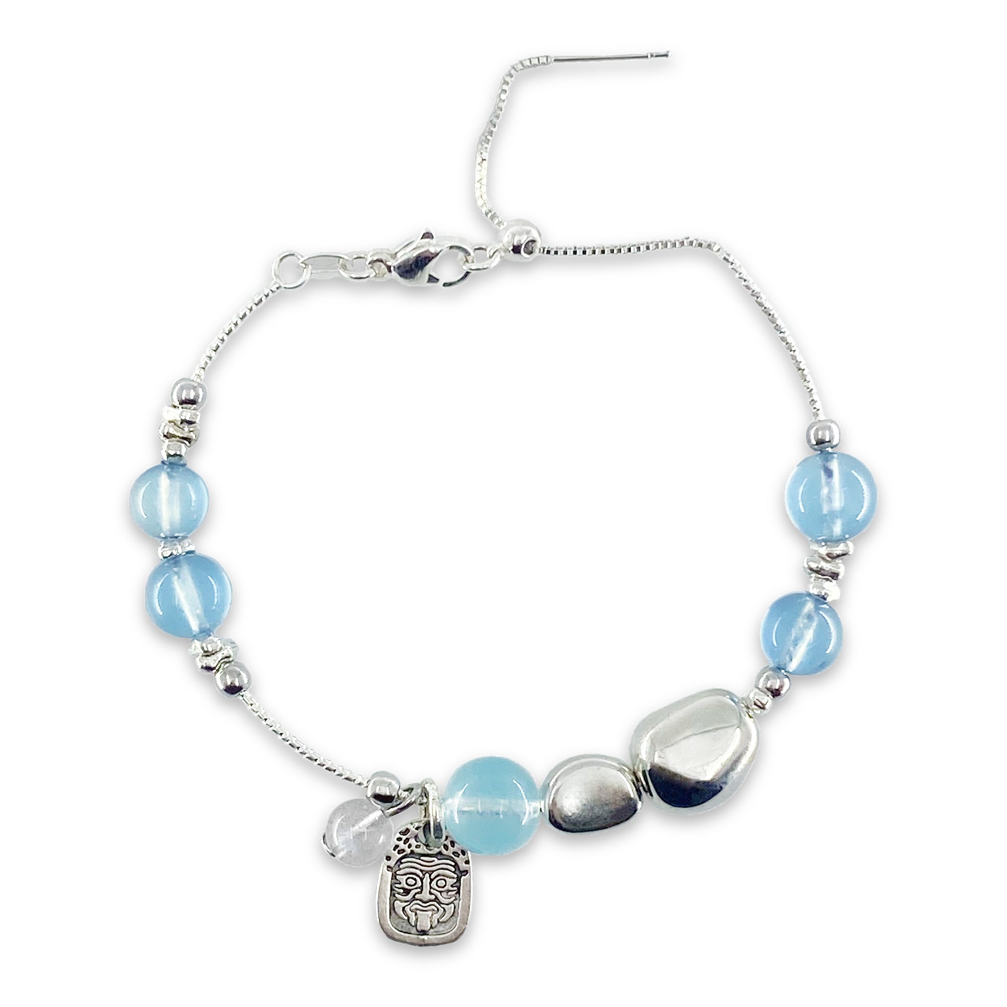 Sky Blue Glitter Bracelet