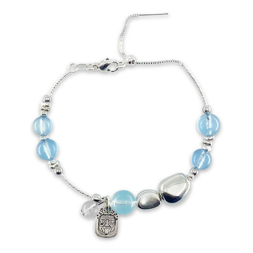 Sky Blue Glitter Bracelet