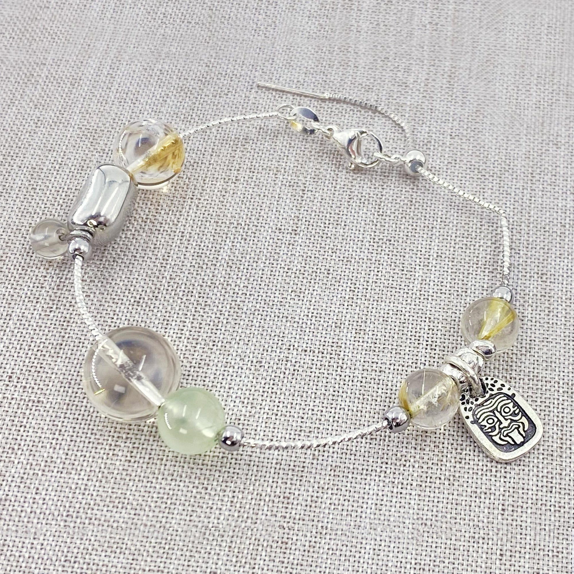 Golden Crystal Protective Bracelet